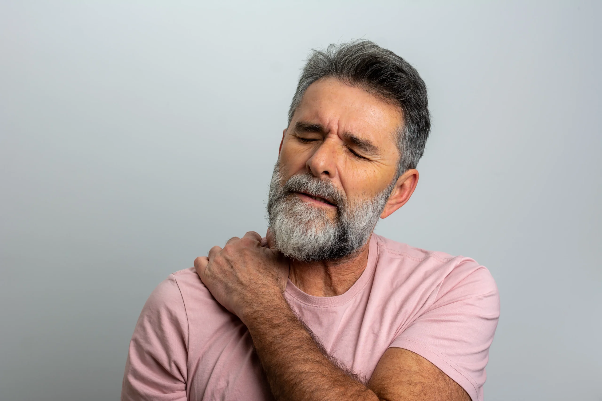 Patient with shoulder labrum tear.